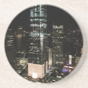 Dessous De Verre En Grès NYC New York City Night Skyline Architecture Light