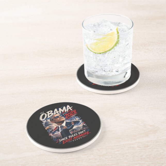Dessous De Verre En Grès Obama 2028 Puisque les règles n'existent plus (Côté)
