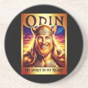 DESSOUS DE VERRE EN GRÈS ODIN, MY SPIRIT DANS MY HEART.