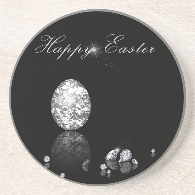 Dessous De Verre En Grès Oeuf de Pâques brillant - Dessous de verre de grès (Devant)