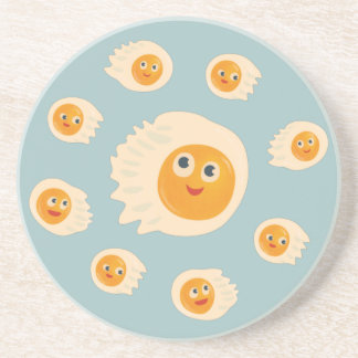 Dessous De Verre En Grès Oeufs frits Cute Food Kids