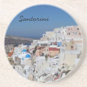 Dessous De Verre En Grès Oia, Santorin - Grèce