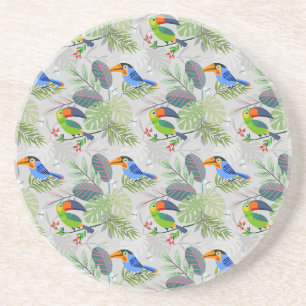 Dessous De Verre En Grès Oiseau Toucan mignon, Motif de tous les jours, Aqu