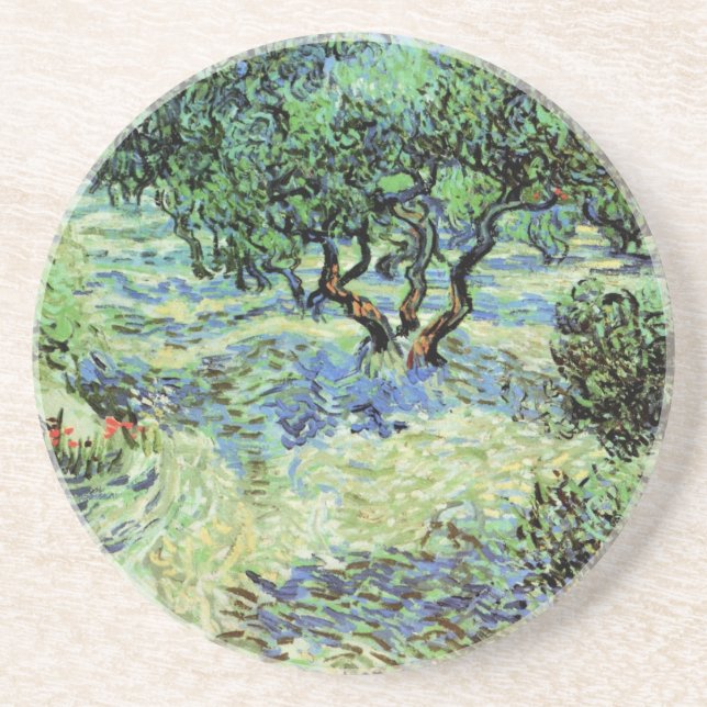 Dessous De Verre En Grès Olive Grove par Vincent van Gogh (Devant)