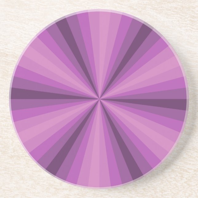 Dessous De Verre En Grès Optical Illusion Purple Coaster (Devant)