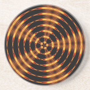 Dessous De Verre En Grès Or hypnotique
