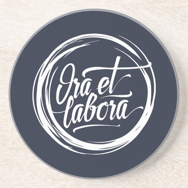 Dessous De Verre En Grès Ora et labora (Devant)
