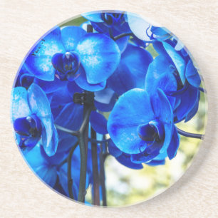 Dessous De Verre En Grès Orchidées bleues