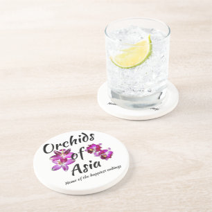 Dessous De Verre En Grès Orchidées d'Asie