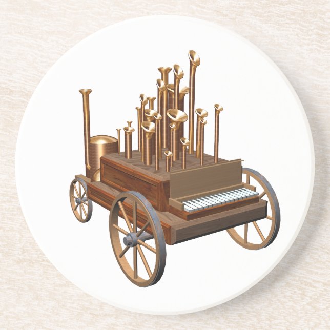 Dessous De Verre En Grès organe à vapeur (Devant)