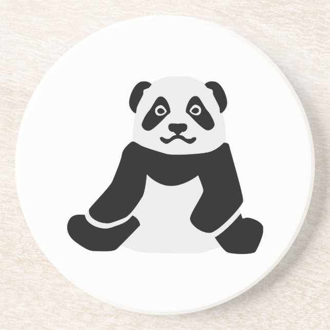 Dessous De Verre En Grès Ours panda (Devant)