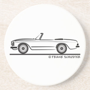 Dessous De Verre En Grès Pagode Mercedes SL Kabrio