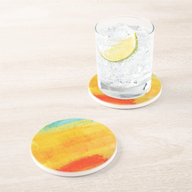 Dessous De Verre En Grès Painting (Côté)
