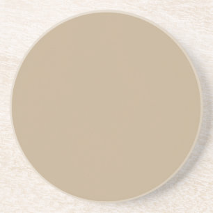 Dessous De Verre En Grès Paires De Couleur Solide Taupe/Tan Infirmées À S