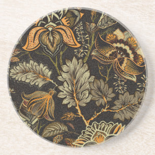 Dessous De Verre En Grès Paisley floral indien, motif sans couture ethnique
