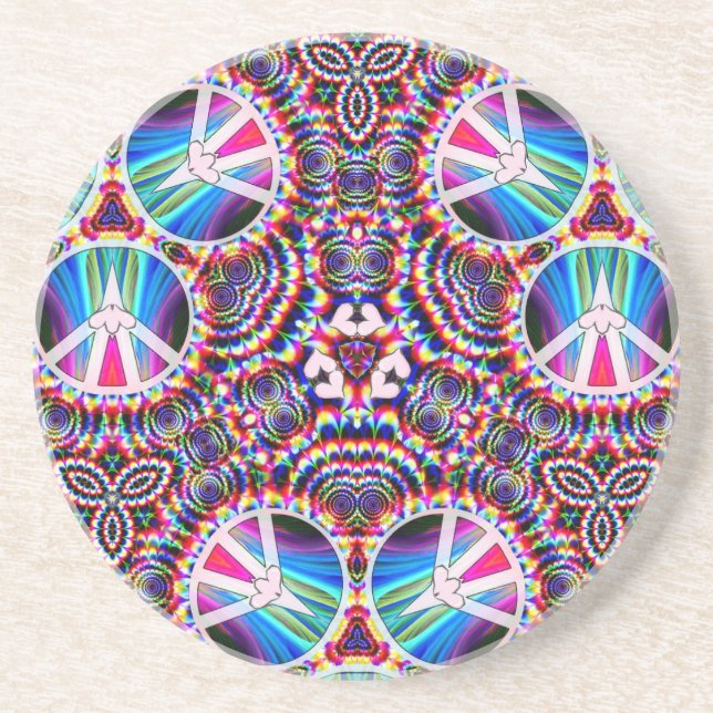 Dessous De Verre En Grès Paix et harmonie_ (Devant)