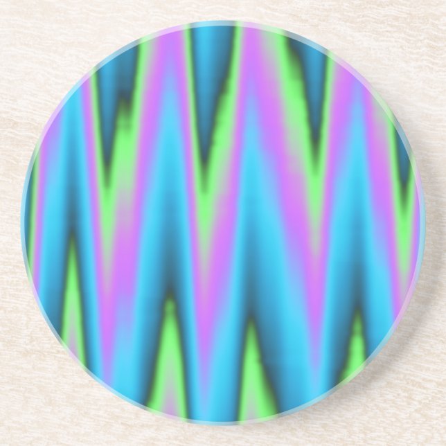 Dessous De Verre En Grès Paix ~ Feuille (Devant)