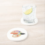 Dessous De Verre En Grès Palette Artiste<br><div class="desc">Drawing of an Artist's</div>