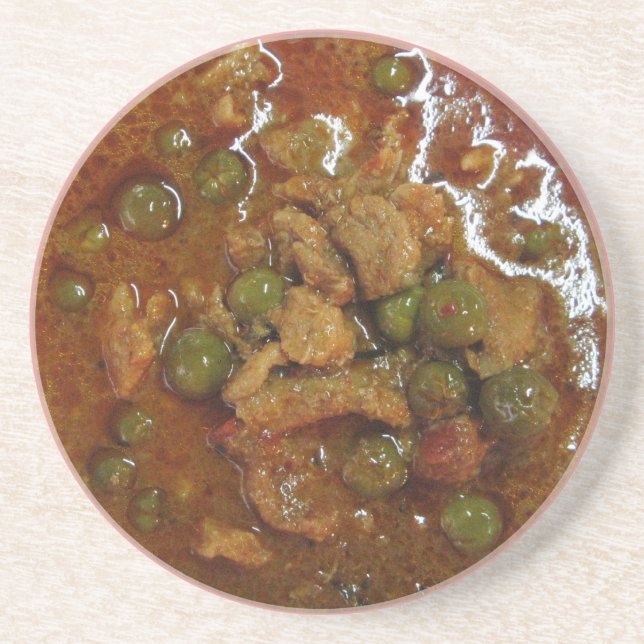 Dessous De Verre En Grès Panang Thai Curry [พะแนง] ... Thailand Street Food (Devant)