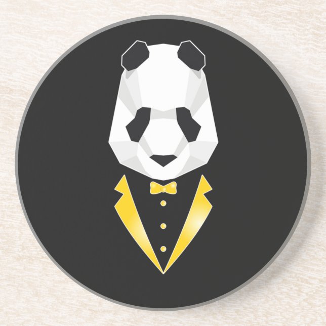 Dessous De Verre En Grès Panda de luxe (Devant)
