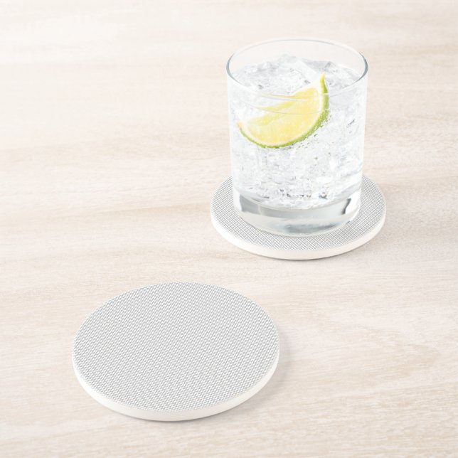 Dessous De Verre En Grès Panneau de fond gris moderne à pois pour événement (Côté)