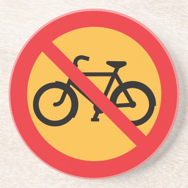 Dessous De Verre En Grès Panneau routier (Devant)