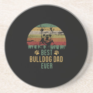 Dessous De Verre En Grès Papa Bulldog