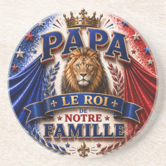 Dessous De Verre En Grès Papa, Le Roi de Notre Famille