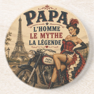 Dessous De Verre En Grès Papa – L'Homme, Le Mythe, La Légende