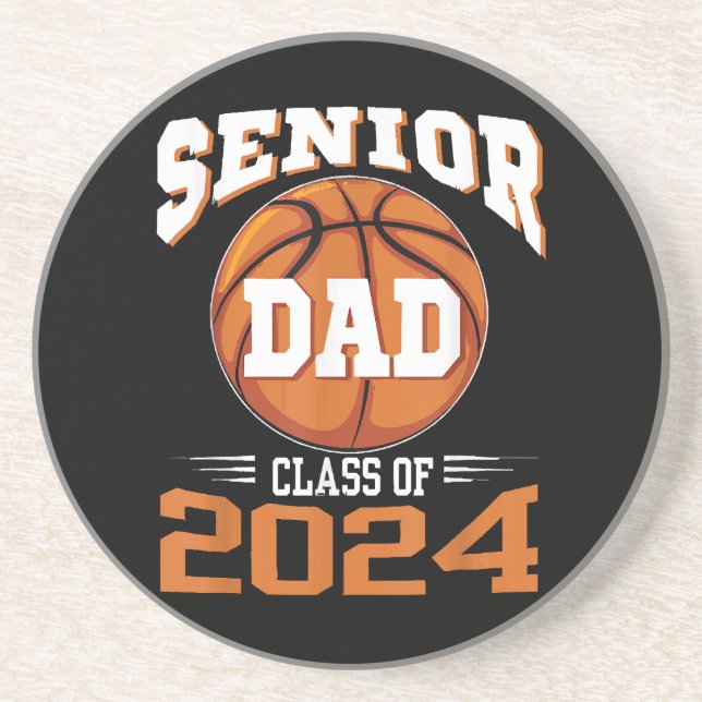 Dessous De Verre En Grès Papa Terminale Promotion 2024 (Devant)