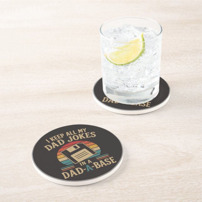 Dessous De Verre En Grès Papa une base de blague de papa (Côté)