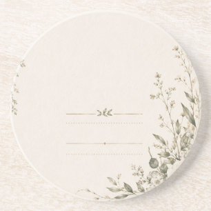 Dessous De Verre En Grès Papeterie de mariage au charme botanique naturel