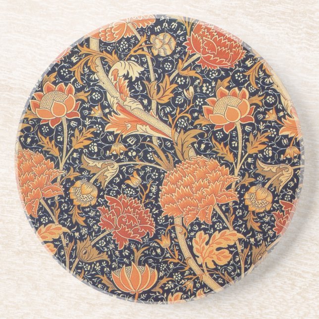 Dessous De Verre En Grès Papier peint fleur de William Morris Cray (Devant)