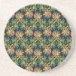Dessous De Verre En Grès Papier peint Ornate Flower Luxury