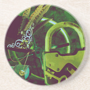 Dessous De Verre En Grès Papier peint vintage de Steampunk