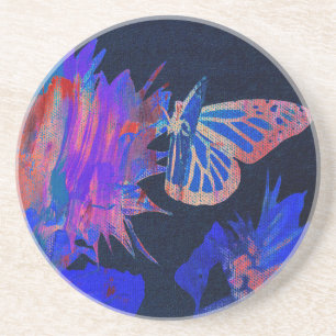 Dessous De Verre En Grès Papillon