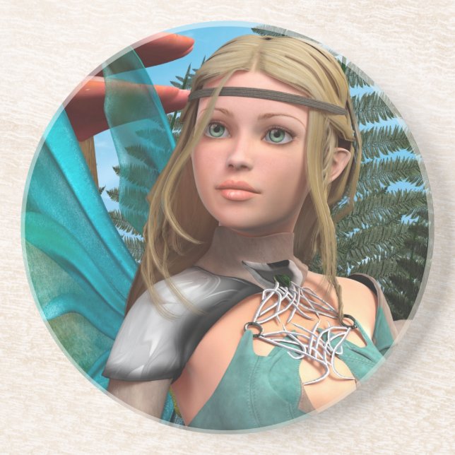 Dessous De Verre En Grès Papillon de fée (Devant)