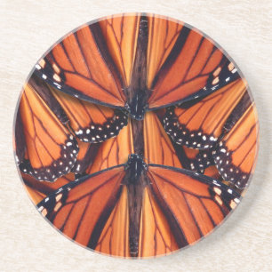 Dessous De Verre En Grès papillon monarque