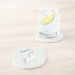 Dessous De Verre En Grès Papillon Rêve Bleu Violet
