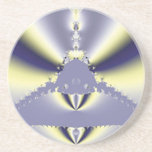 Dessous De Verre En Grès Papillon Violet