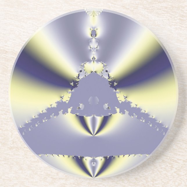 Dessous De Verre En Grès Papillon Violet (Devant)