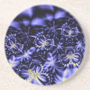 Dessous De Verre En Grès Papillons bleus
