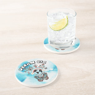 Dessous De Verre En Grès Papillons et champignons Rêve Big positif inspo