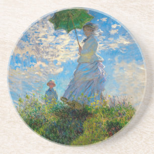 Dessous De Verre En Grès Parasol Monet Femme Impressionnisme