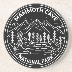 Dessous De Verre En Grès Parc national de Mammoth Cave Kentucky Monoline