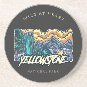 Dessous De Verre En Grès Parc national de Yellowstone