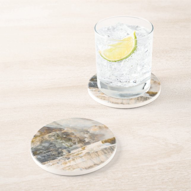 Dessous De Verre En Grès Parc national de Yellowstone (Côté)