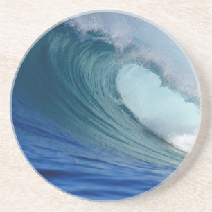 Dessous De Verre En Grès Parfaite vague de surf sur l'océan bleu