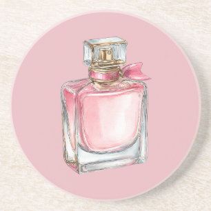 Dessous De Verre En Grès Parfum Rose