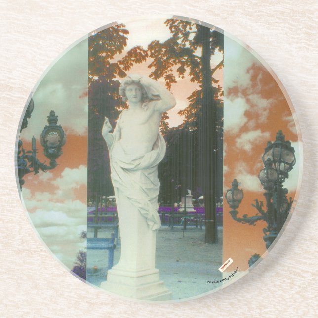 Dessous De Verre En Grès Paris France (Devant)